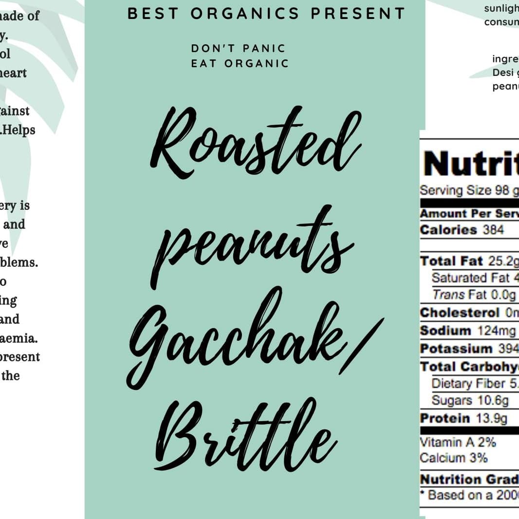 Roasted Peanuts Gacchak/ Brittle (500 Gram )